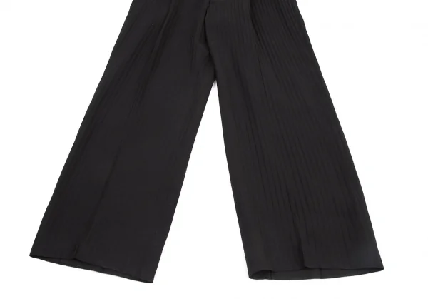 アルマーニコレツィオーニARMANI COLLEZIONI シャドーストライプワンタックパンツ 黒52R K-115956_006