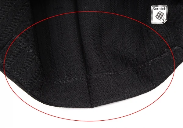 アルマーニコレツィオーニARMANI COLLEZIONI シャドーストライプワンタックパンツ 黒52R K-115956_008