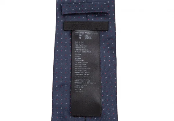 プラダPRADA シルクピンドットネクタイ 紺 K-115963_008