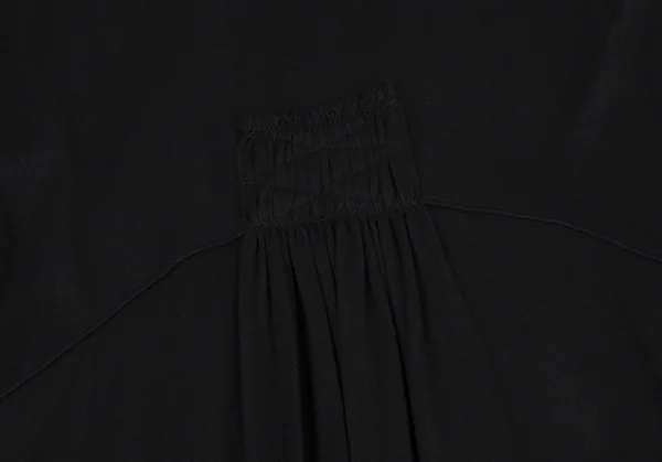 ルジャンドゥ マリテフランソワジルボーLE JEAN DE MARITHE FRANCOIS GIRBAUD レイヤードギャザーデザインノースリーブワンピース 黒グレーS K-115967_014