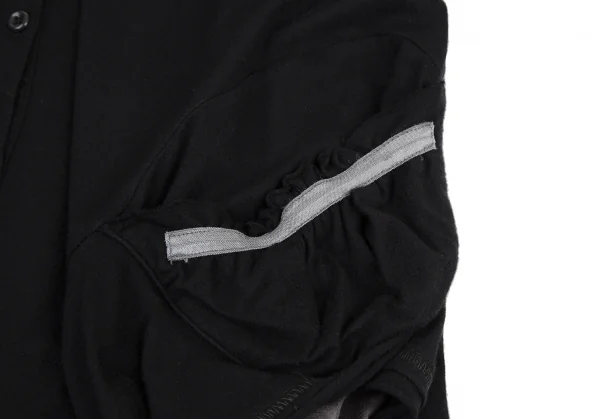 ルジャンドゥ マリテフランソワジルボーLE JEAN DE MARITHE FRANCOIS GIRBAUD レイヤードギャザーデザインノースリーブワンピース 黒グレーS K-115967_008