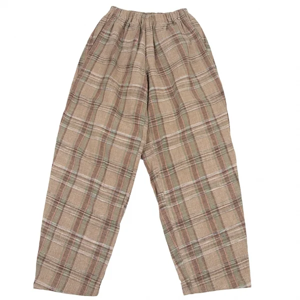 プランテーションPlantation ネップコットンチェックセットアップ モカM K-115982_012