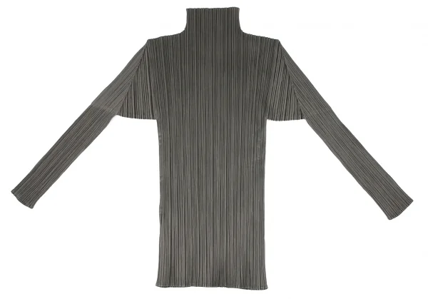 プリーツプリーズPLEATS PLEASE プリーツハイネックセットアップ グレー3 K-115986_010