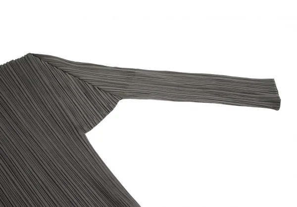 プリーツプリーズPLEATS PLEASE プリーツハイネックセットアップ グレー3 K-115986_006