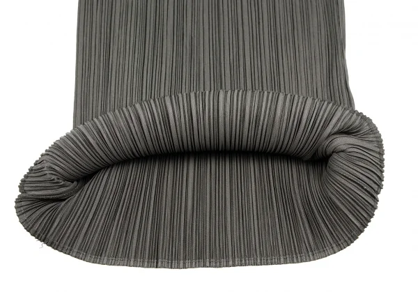 プリーツプリーズPLEATS PLEASE プリーツハイネックセットアップ グレー3 K-115986_009