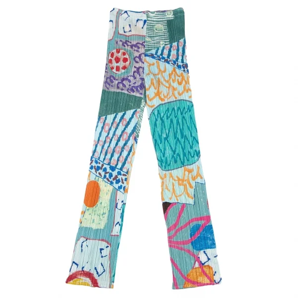 プリーツプリーズPLEATS PLEASE アートプリントプリーツパンツ マルチ2 K-115987_001