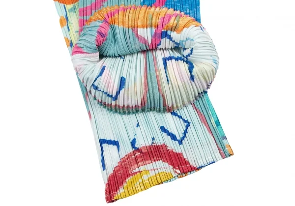 プリーツプリーズPLEATS PLEASE アートプリントプリーツパンツ マルチ2 K-115987_011