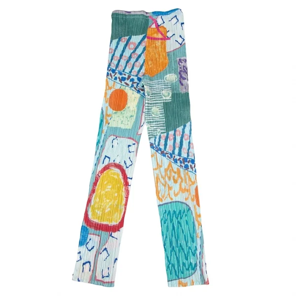 プリーツプリーズPLEATS PLEASE アートプリントプリーツパンツ マルチ2 K-115987_012