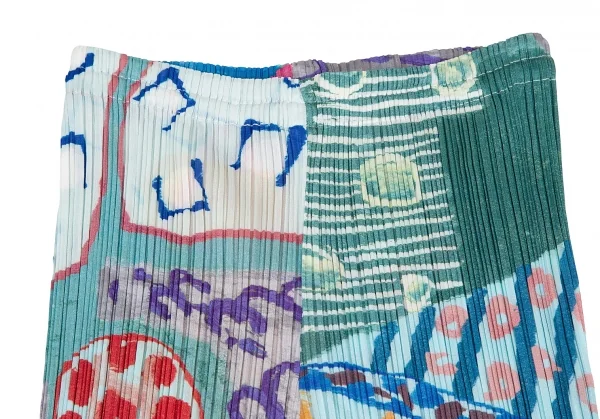 プリーツプリーズPLEATS PLEASE アートプリントプリーツパンツ マルチ2 K-115987_003