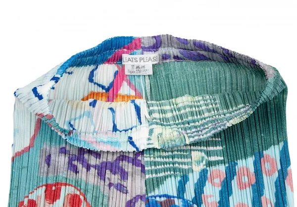 プリーツプリーズPLEATS PLEASE アートプリントプリーツパンツ マルチ2 K-115987_004