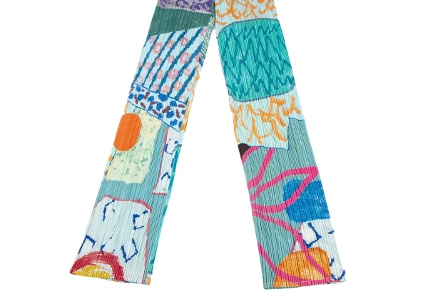 プリーツプリーズPLEATS PLEASE アートプリントプリーツパンツ マルチ2 K-115987_007