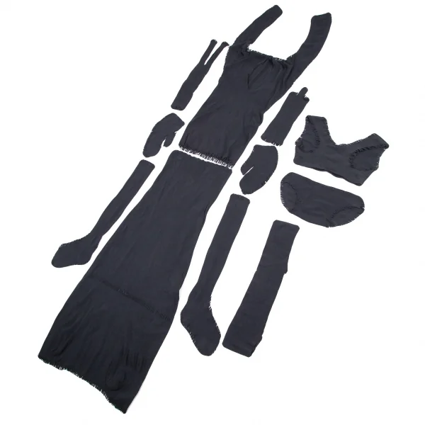 ISSEY MIYAKE A-POC Baguette Cutting Ensemble Navy S-M K-115991_001