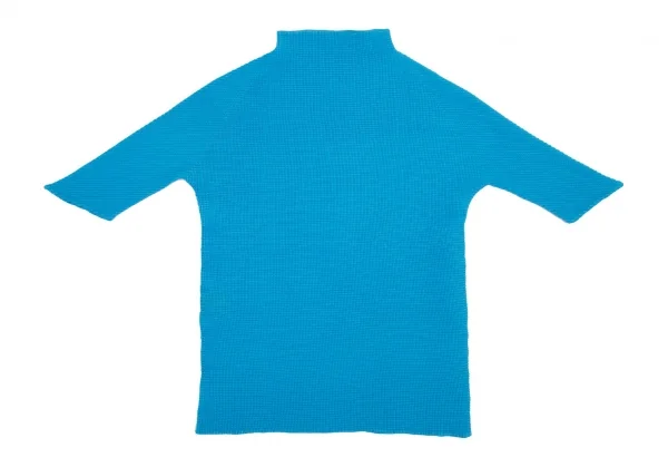 イッセイミヤケISSEY MIYAKEPLEATS (T.) ストレッチプリーツハイネックカットソー 水色M K-115994_009