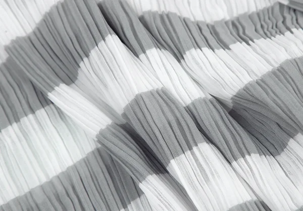 イッセイミヤケISSEY MIYAKEパターン切替ボーダーシースループリーツシャツ 白グレーM K-116027_013