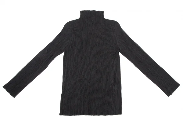 ISSEY MIYAKE Pleats High-neck Long Sleeve Top K-116030_002