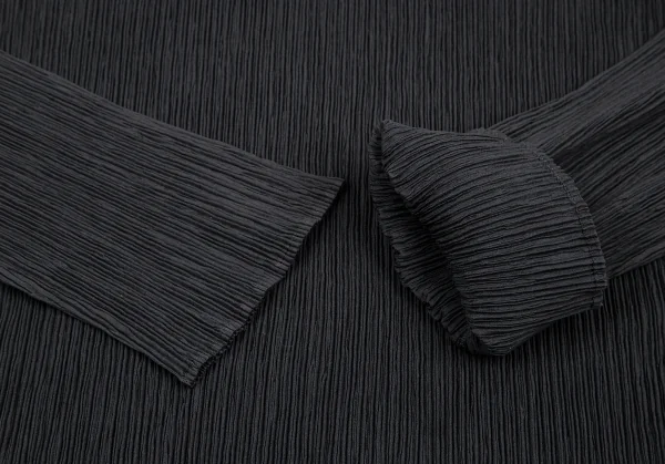 ISSEY MIYAKE Pleats High-neck Long Sleeve Top K-116030_005