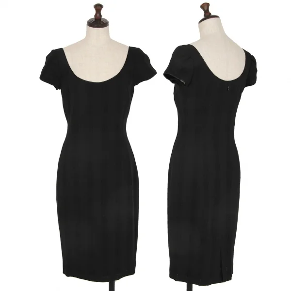 John Galliano Watermark Check Dress Black 36 K-116047_001