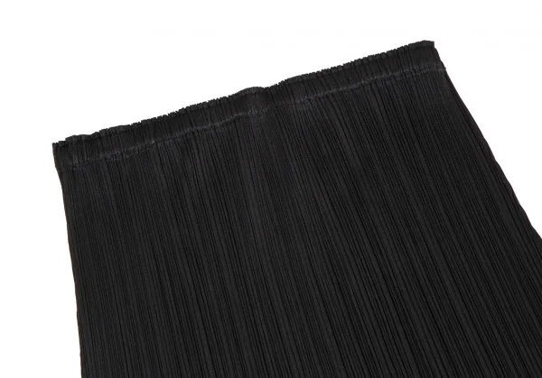 プリーツプリーズPLEATS PLEASE ダマスクエンボス裾カッティングセットアップ 黒3 K-116060_010