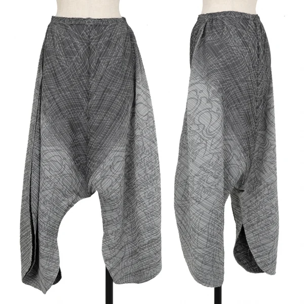 最新モデル イッセイミヤケISSEY ジャガード織りバイアスプリーツ MIYAKE パンツ