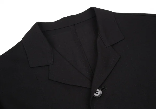 ワイズY's レーヨンジョーゼット3Bジャケット 黒2 K-116073_004
