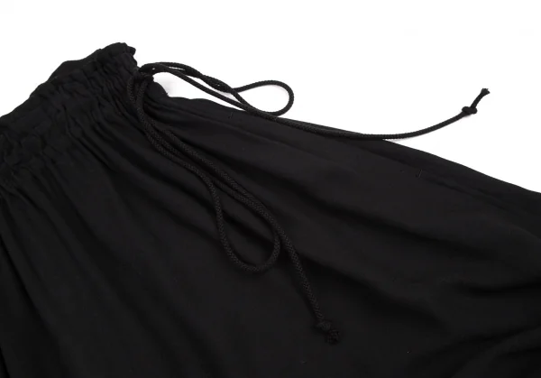 ワイズY's レーヨンジョーゼットギャザースカート 黒2 K-116074_004