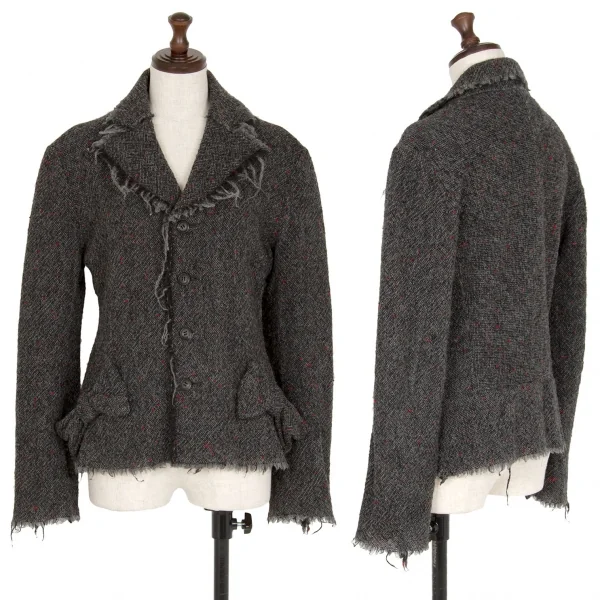 JUNYA WATANABE COMME des GARCONS Bow Design Cutting Jacket Grey S K-116078_001
