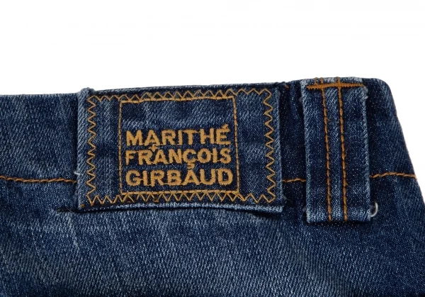 ルジャンドゥ マリテフランソワジルボーLE JEAN DE MARITHE FRANCOIS GIRBAUD ラインテープ装飾デザインデニムシャトルパンツ インディゴ33 K-116079_016