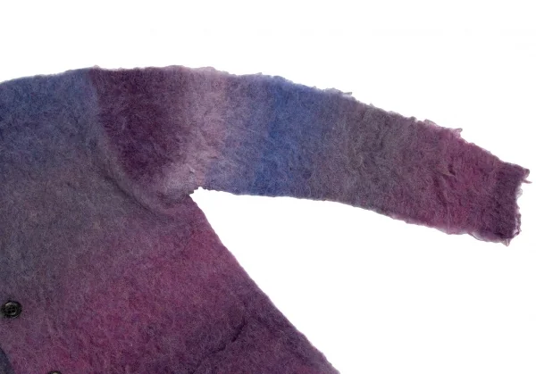 ビームス フューチャー アーカイブBEAMS FUTURE ARCHIVE ANTI VINTAGEグラデーションシャギーニットカーディガン パープルM K-116080_004