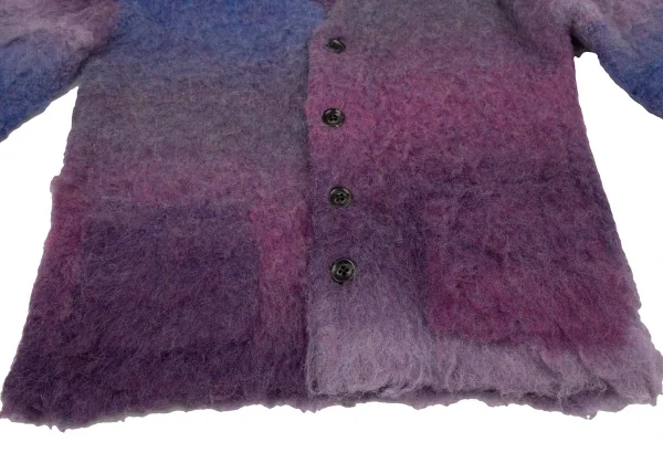 ビームス フューチャー アーカイブBEAMS FUTURE ARCHIVE ANTI VINTAGEグラデーションシャギーニットカーディガン パープルM K-116080_006