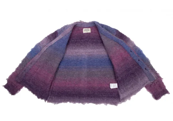 ビームス フューチャー アーカイブBEAMS FUTURE ARCHIVE ANTI VINTAGEグラデーションシャギーニットカーディガン パープルM K-116080_009