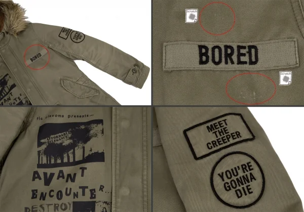 HYSTERIC GLAMOUR×DESTROY ALL MONSTERS Printed Mods Coat K-116094_004