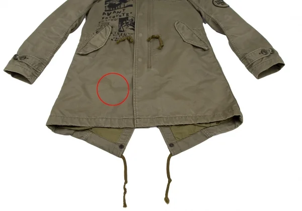 HYSTERIC GLAMOUR×DESTROY ALL MONSTERS Printed Mods Coat K-116094_006