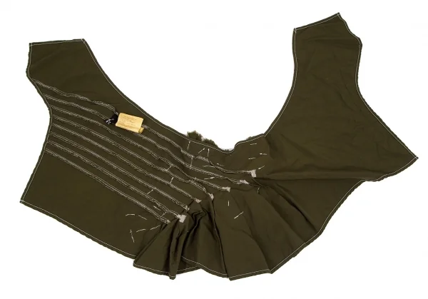 トリココムデギャルソンtricot COMME des GARCONS 製品染めフリルラップスカート 抹茶F K-116109_005