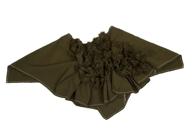 トリココムデギャルソンtricot COMME des GARCONS 製品染めフリルラップスカート 抹茶F K-116109_006