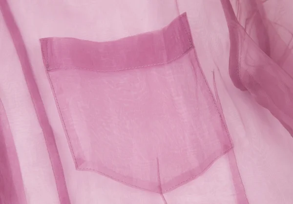 ジュンヤワタナベ コムデギャルソンJUNYA WATANABE COMME des GARCONS 裾フリルシースルーシャツ M位 紫S K-116113_005