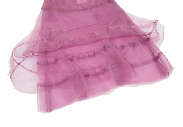 ジュンヤワタナベ コムデギャルソンJUNYA WATANABE COMME des GARCONS裾断ち切りシースルースカート 紫M K-116114_010