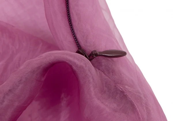 ジュンヤワタナベ コムデギャルソンJUNYA WATANABE COMME des GARCONS裾断ち切りシースルースカート 紫M K-116114_005