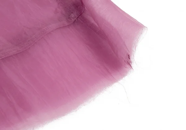 ジュンヤワタナベ コムデギャルソンJUNYA WATANABE COMME des GARCONS裾断ち切りシースルースカート 紫M K-116114_009