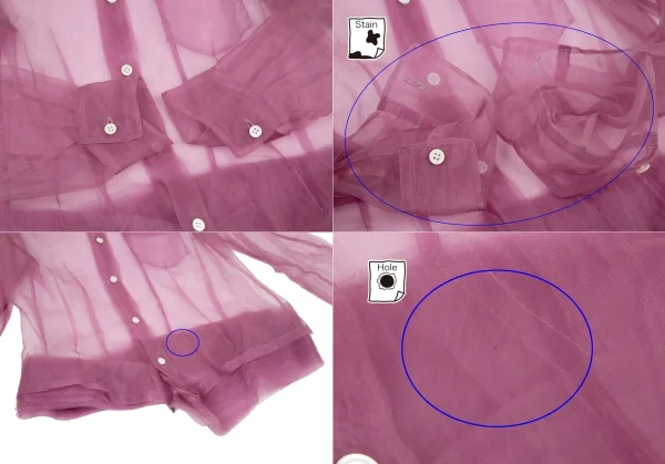 ジュンヤワタナベ コムデギャルソンJUNYA WATANABE COMME des GARCONS シースルーセットアップ M位・M 紫S・M K-116115_006