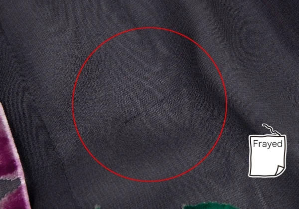 ヨウジヤマモト ファムYohji Yamamoto FEMME フラワーパイルプリントシルクシースルーラップスカート チャコールS K-116125_011