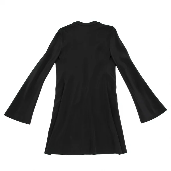 ヨウジヤマモト ファムYohji Yamamoto FEMMEウールシルクロングジャケット 黒M K-116129_014