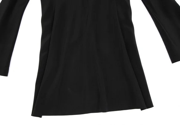 ヨウジヤマモト ファムYohji Yamamoto FEMMEウールシルクロングジャケット 黒M K-116129_015