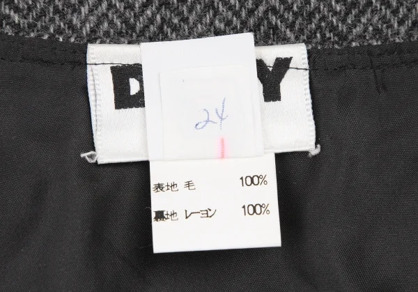 ダナキャランジーンズDKNY JEANS ヘリンボーンツイードラップスカート グレー6 K-116142_014