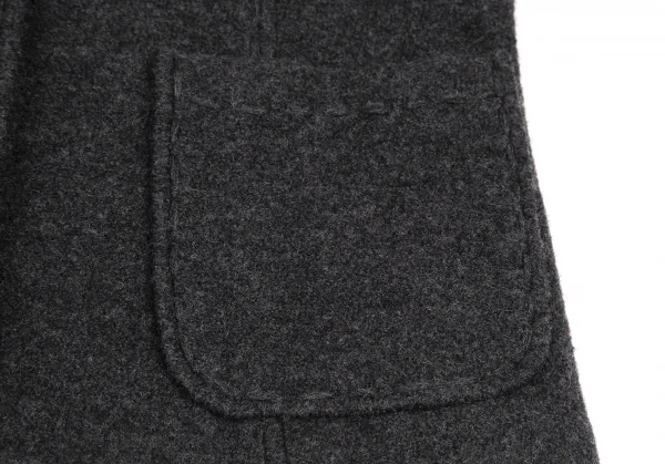 マックスマーラMax Mara WEEKEND 圧縮ウールニットジャケット チャコールM K-116143_010