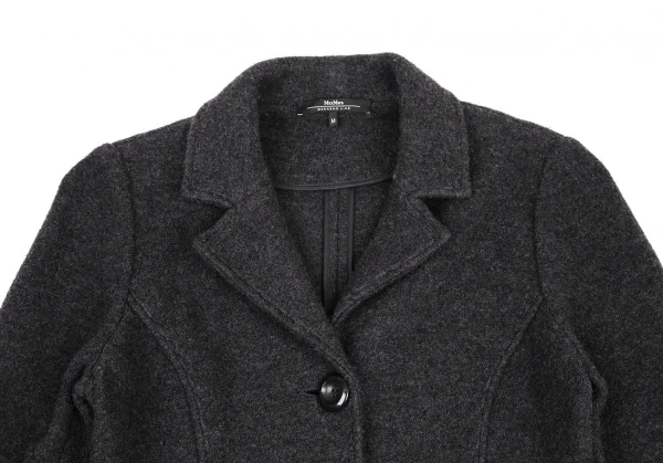 マックスマーラMax Mara WEEKEND 圧縮ウールニットジャケット チャコールM K-116143_003