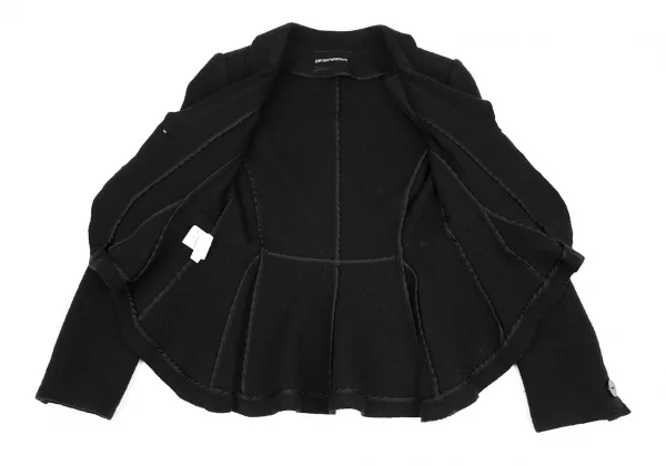 EMPORIO ARMANI Compressed Wool Flare Jacket K-116146_011