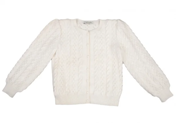 クリスチャンディオールChristian Dior チェーンケーブルニットカーディガン オフM K-116165_002