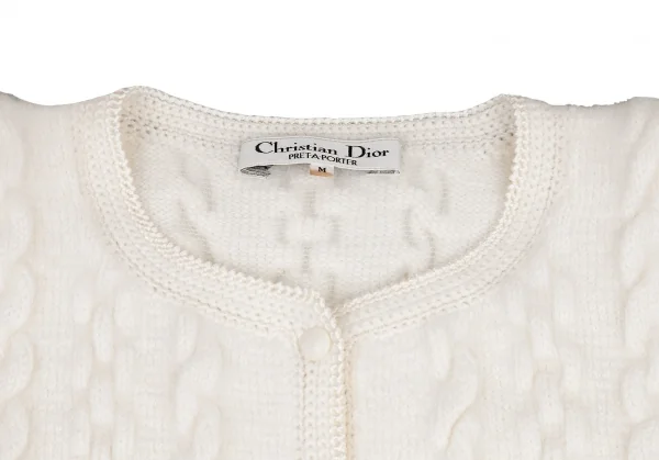 クリスチャンディオールChristian Dior チェーンケーブルニットカーディガン オフM K-116165_003