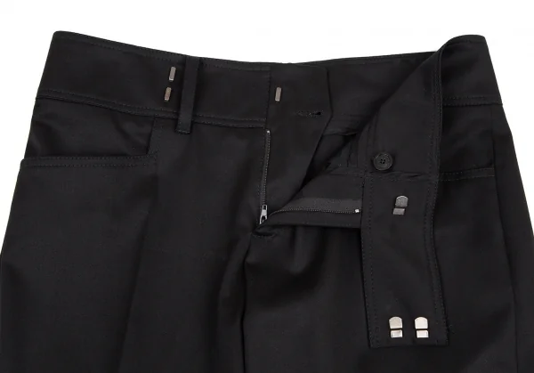 グッチGUCCI ストレッチウールローライズスラックスパンツ 黒40 K-116166_004