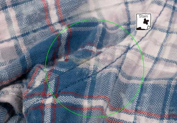 サンローランSaint Laurent カットヘムブリーチデザインチェック長袖 
